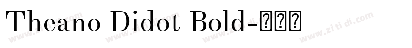 Theano Didot Bold字体转换